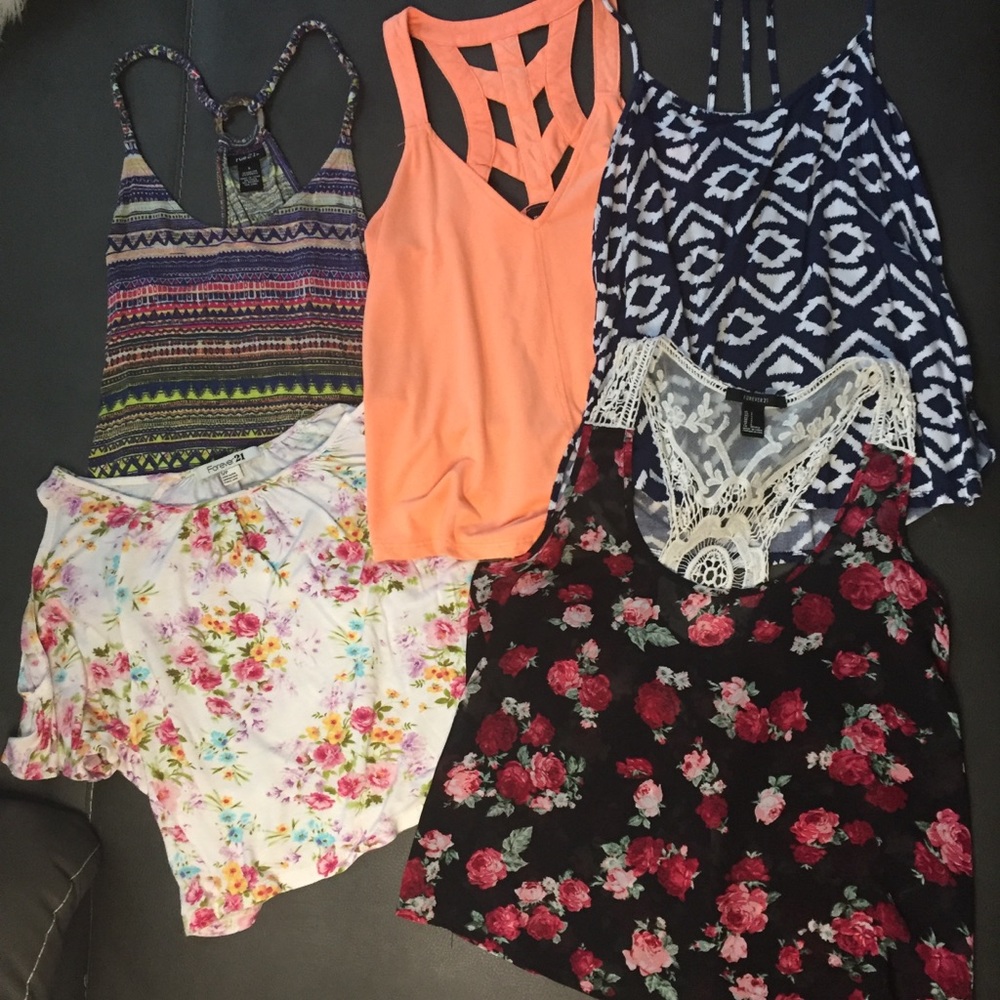 5 Tops Forever21 Rue21 comfy blouses